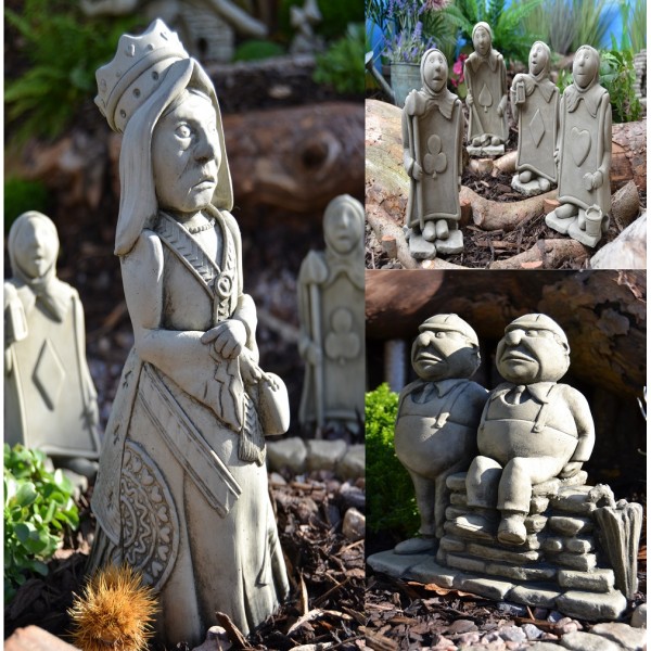 thumbnail image 2 of Devonshire Stone Ltd Alice In Wonderland Full Set Of 4 Stone Garden Ornaments 2 of 5